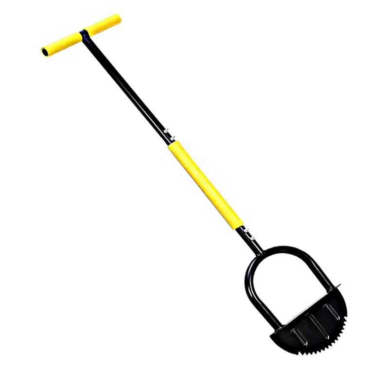 家用剪边铲带把半月形草坪修边机锯齿手工草坪修边工具台阶修边铲