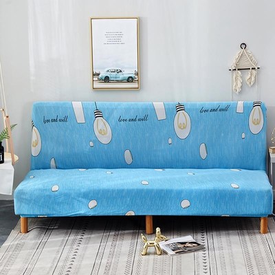 折叠沙发床套无扶手简易沙发笠布艺四季简约防滑通用全包沙发套罩