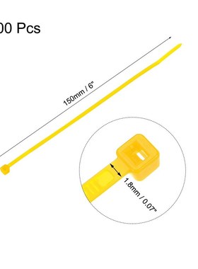 700pcs Cable Zip Ties 150mmx18mm SelfLocking Nylon Tie Wra