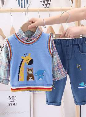 Boy baby autumn suit foreign style 1-3 years old boy handsom