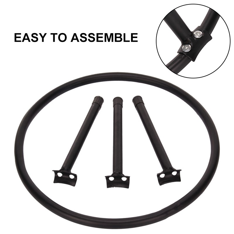 55 x 55 cm Steel Large Fire Bowl Cast Iron Firepit Modern St