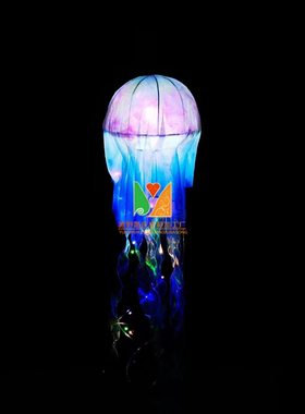 婚庆道具发光水母挂件婚礼现场布置装饰吊顶灯海洋商场橱窗吊饰