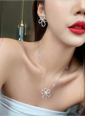 Ory five petal flower necklace big flower sunflower clavicle