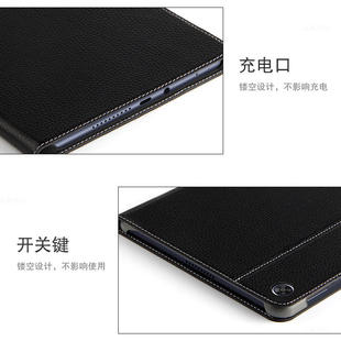适用畅享平板2保护套10.1英寸AGS3 W00E头层牛皮保护壳A W00D