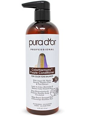 PURA DOR ColorHarmony Purple Conditioner (16oz) For Bleache