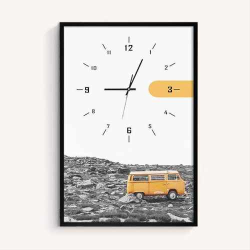 美式复古配电箱带钟表开关总盒左右翻壁画欧式电表箱遮挡装饰画