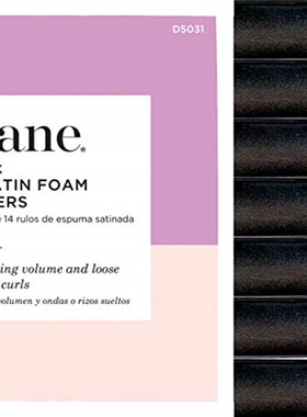 Diane Satin Foam Rollers   Black 5/8-Inches  14 Count (Pack