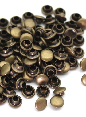 50sets Double Cap Sewing Metal Rivets Punk Spike Decoration