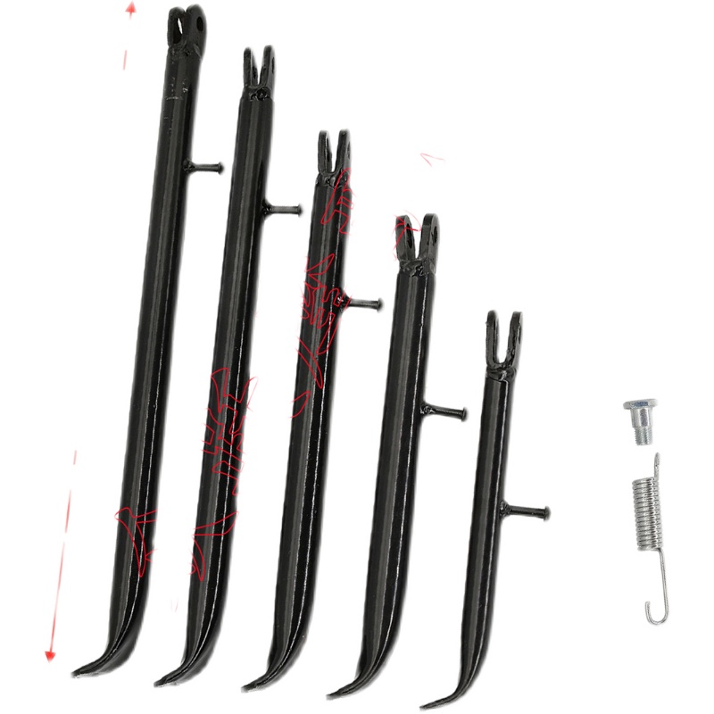 机车脚撑支撑脚架边撑电动车支架撑脚架电动车单撑侧撑偏站脚