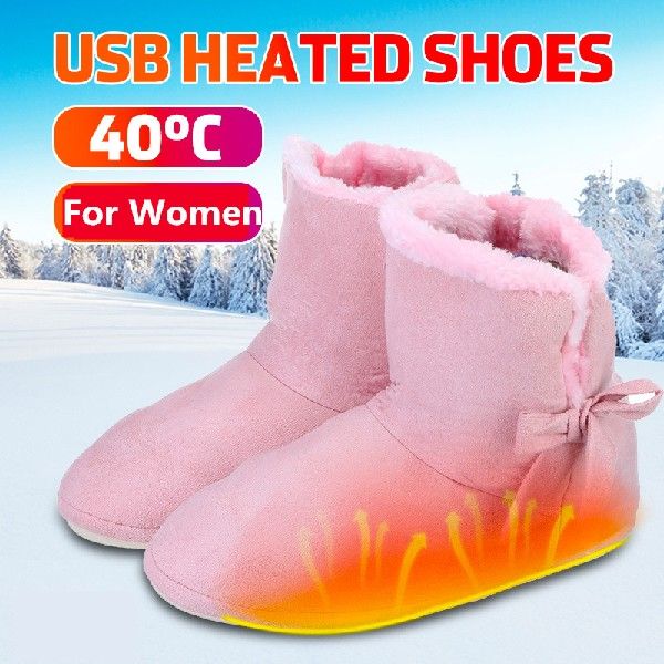 Heating Foot Shoes Warmer Electric Heating Pads Winter