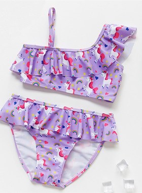 3-16Y Unicorn Two-piece Grils Swimwear 2022 High Quality Chi