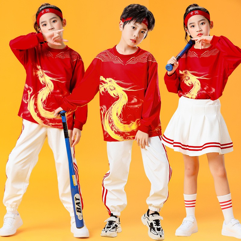 秋季运动会演出服学校中国风班服方阵入场开幕式比赛小学生表演服