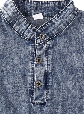 Citgeett Summer -M Newborn Boys Denim outfit Shorts Sleeve