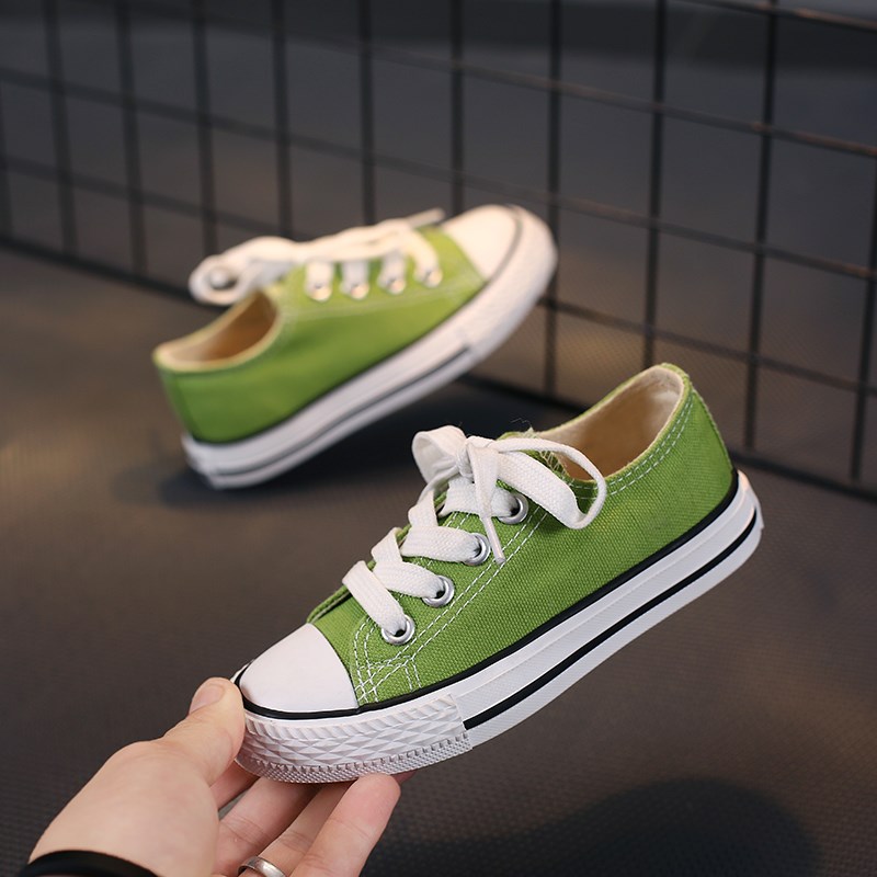 厂家儿童帆布鞋2021新款春秋款韩版百搭潮男童小白鞋透气滑板鞋女