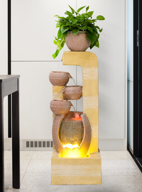 家居客厅欧式会所流水喷泉加湿景观招财办公水系阳台简约雾化摆件