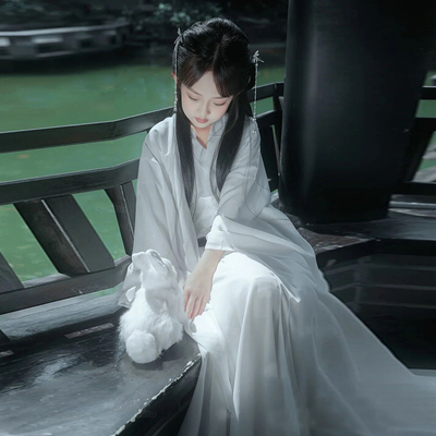 汉服女童古典舞舞蹈服儿童古筝演出服中国风古装国学服唐装超仙夏