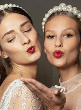 New Luxury Big Pearl Hair hoop for Women Hair Elegant Headba