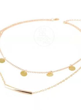 -New Jewelry Fashion Classic Sequins Multilayer Necklace