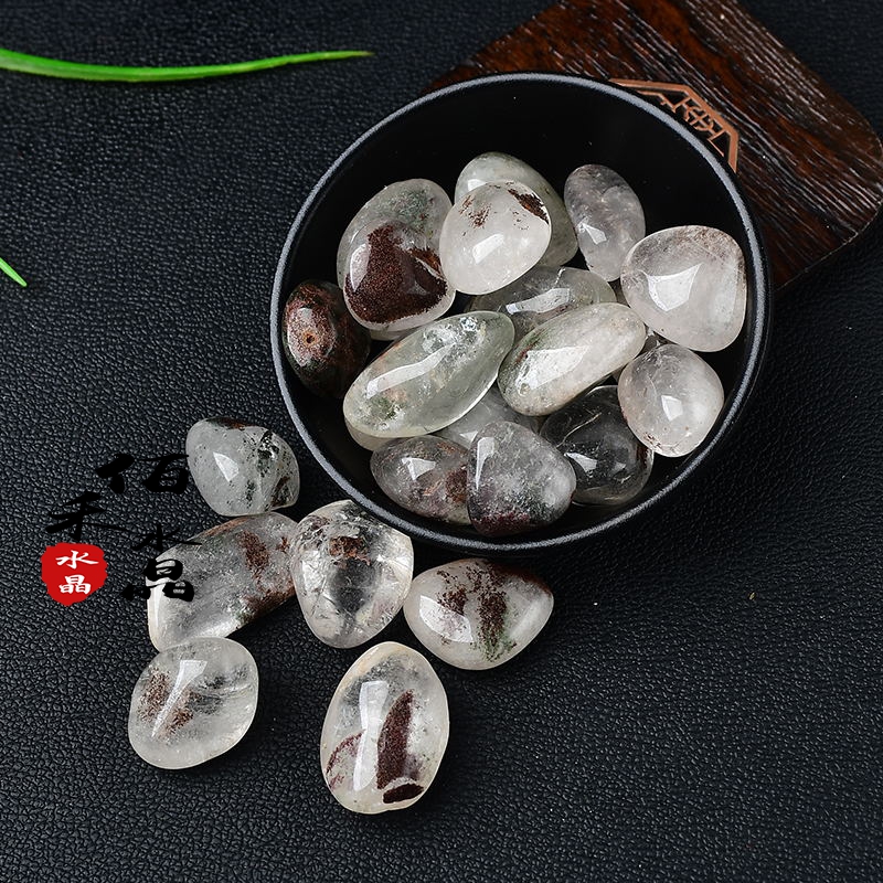 天然绿幽灵碎石大颗粒摆件鱼缸花盆造景装饰矿石标本石