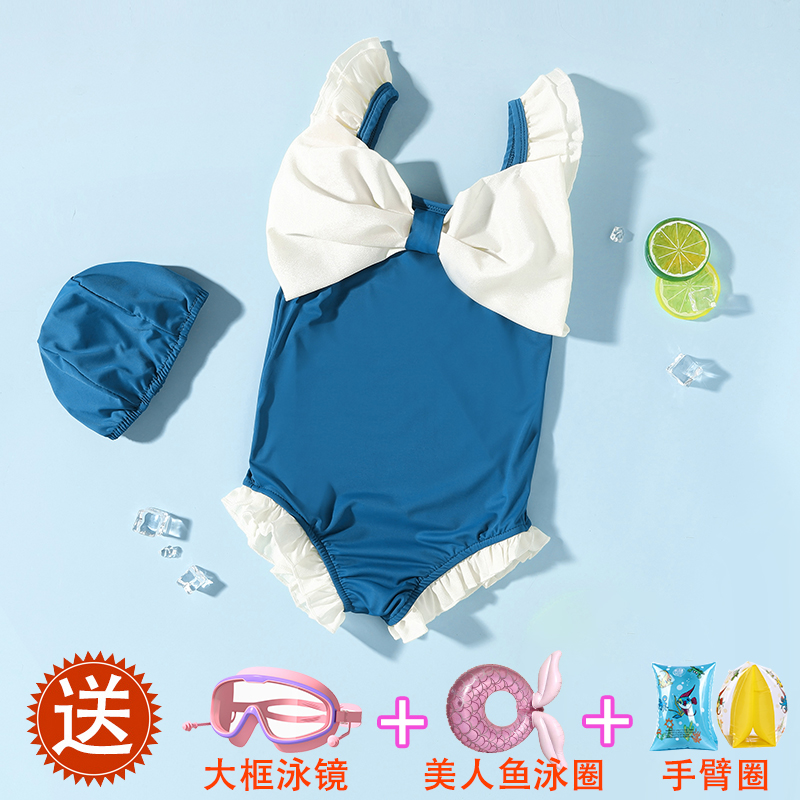 儿童泳衣女童女孩泳衣2022夏新款洋气泳装小中大童宝宝防晒游泳衣