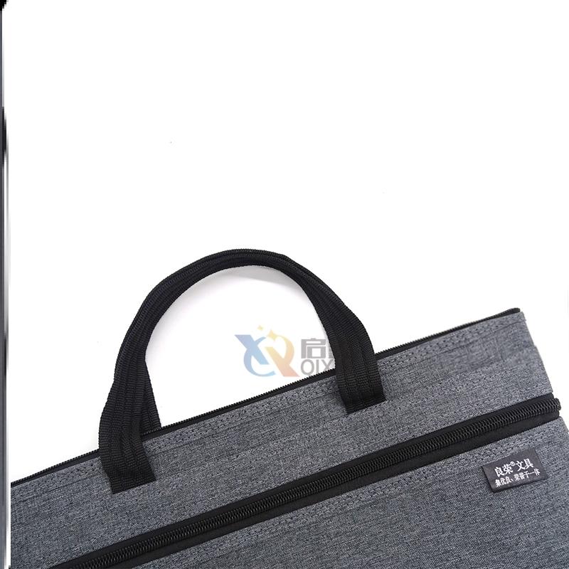 袋拉链式b49202帆布手提办公包可定制印刷LOO