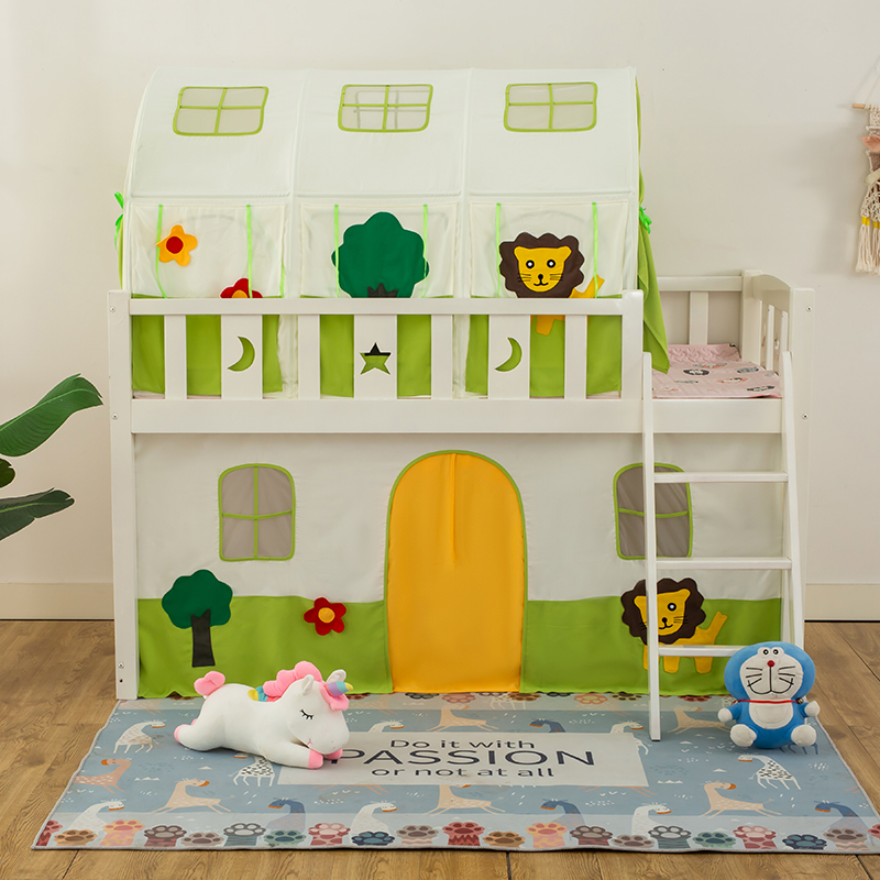 儿童床上帐篷床幔室内帐篷屋上下床装饰上铺帐篷下铺床帘分床神器