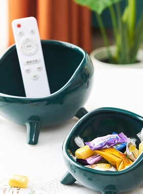 放钥匙扣摆件入门玄关钥匙收纳门口神器鞋柜上摆的盒轻奢桌子进门