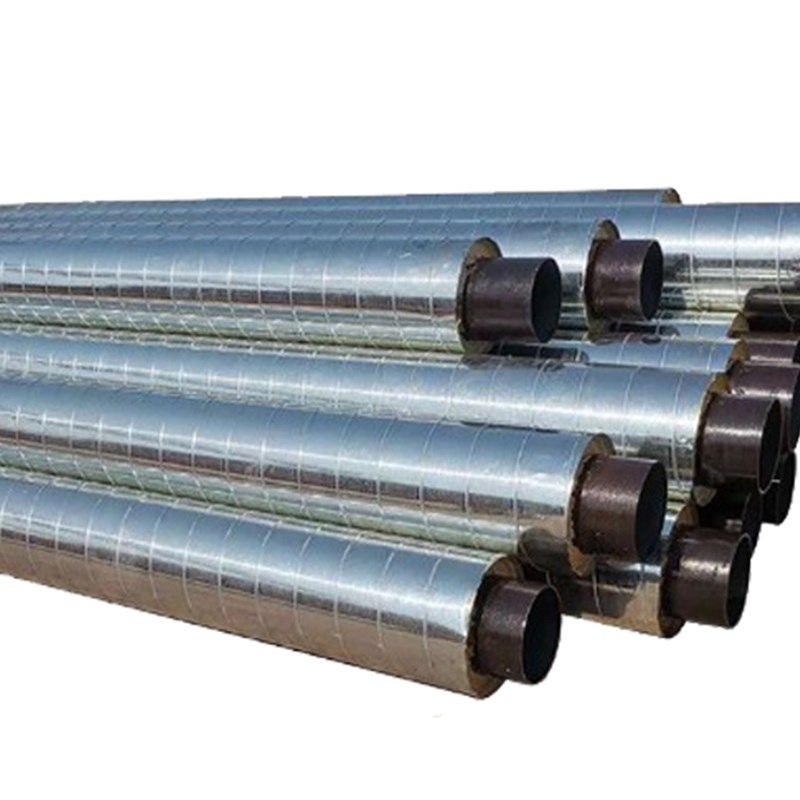 架空式镀锌防腐保温管直埋式无缝管聚氨酯铁皮钢管供暖输送螺旋管