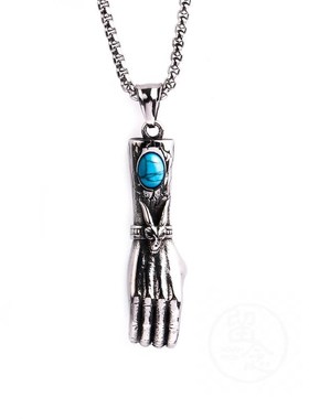-Haiteng jewelry new fashion retro turquoise arm mens titan