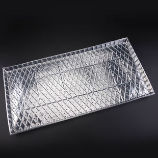 塑料水稻育秧盘9寸机插平盘塔式手抛稻苗秧盘免揭育苗盆透明434孔