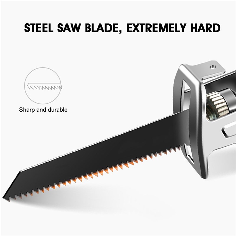 新品88V Cordless Reciprocating Saw +4 Saw blades Metal Cutti