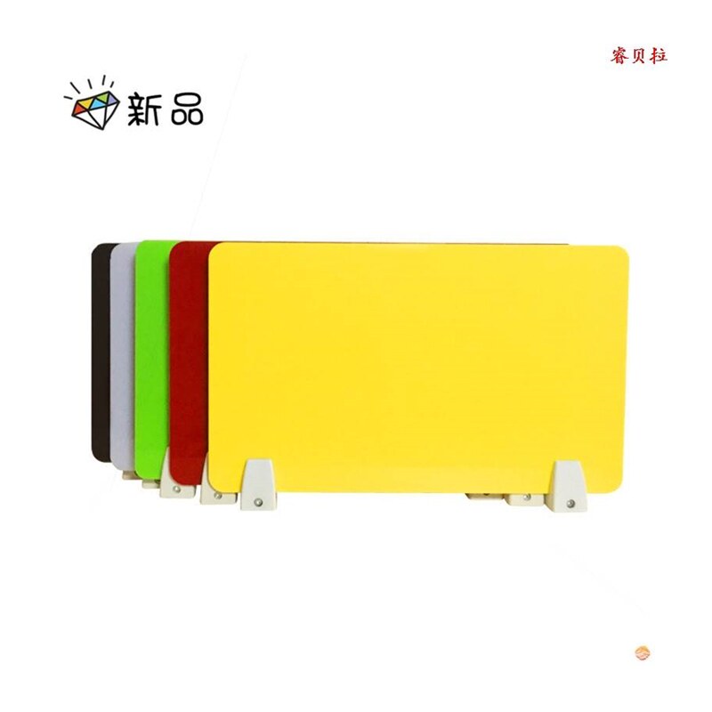 加高桌面式办公桌彩色隔断挡板课堂单HF人课桌自习室桌上磨砂分隔图片