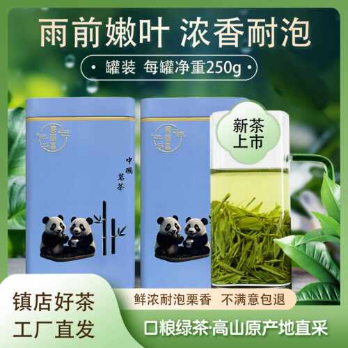 新疆包邮【口粮绿茶】新茶直发蒙顶高香云雾绿茶浓香茶叶耐泡口粮
