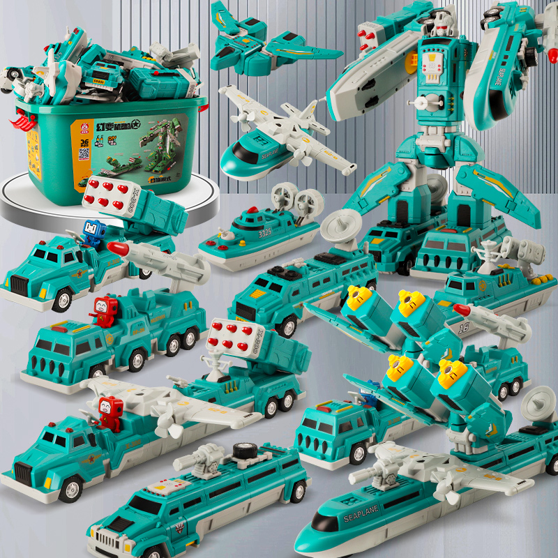 变形机器人3-4一5男孩汽车5一7岁