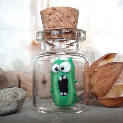 适配Miniature Glass Screaming Pickle in a Bottle玻璃瓶装尖叫