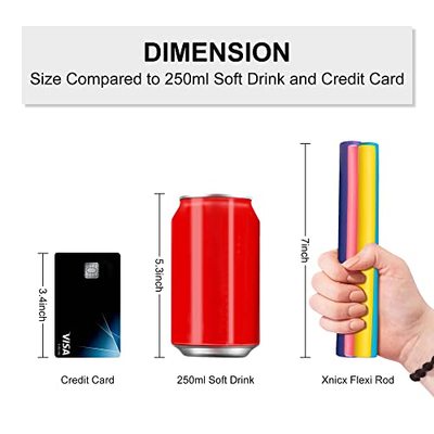 xnicx 47pcs 7 Hair Curlers Rollers Flexi Rods Flexible Cur