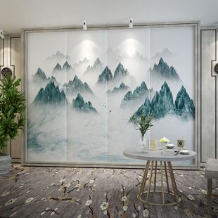 软硬包酒店客厅卧室床头电视背景墙装 饰硬包靠背贴 新中式 极速新品