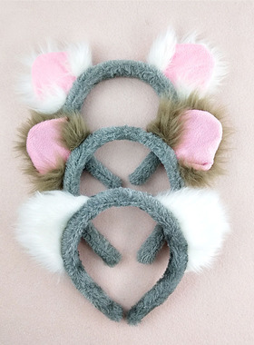 Anak-anak Lembut Kartun Koala Telinga Ikat Kepala Hadiah Ika