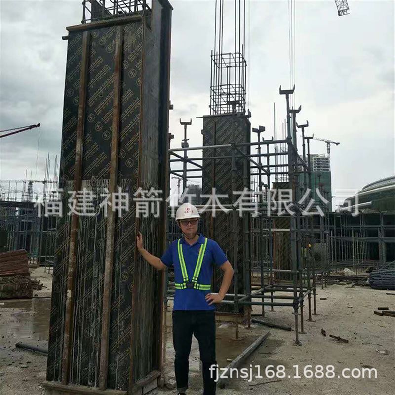 建筑模板木板黑色覆膜版 清水工程摸板 19年厂家生产 周转次数多