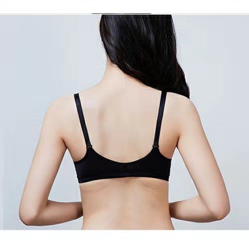 文胸聚拢薄款无钢圈上托高中少女内衣前排扣性感小胸学生内衣套装