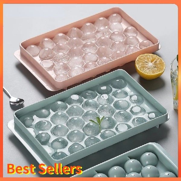 Plastic Molds Ice Tray 33 Grid 3D Round Home Bar Party Use