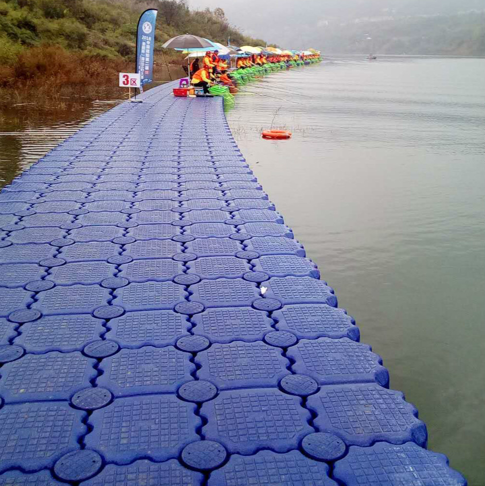 水上钓鱼平台 水上竞赛浮筒平台 赛龙舟观光台 水上浮桥