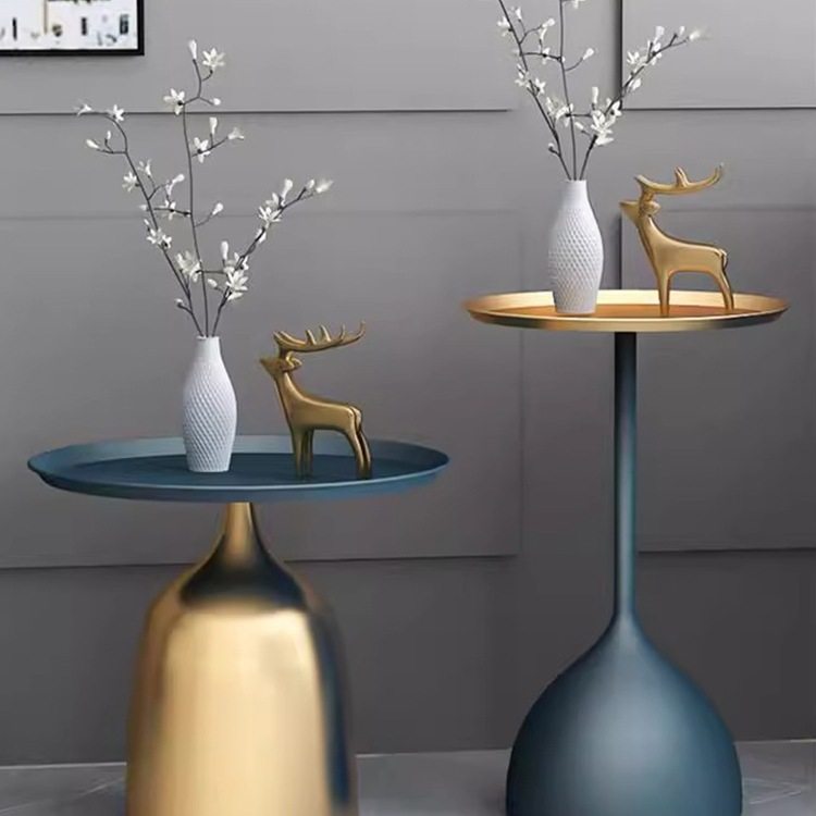 北欧轻奢创意茶几客厅沙发边几轻奢现代简约铁艺小圆桌置物小桌子,电子元器件市场,电线扎带/束线带,淘宝优惠券,粉丝福利购,淘宝优惠卷