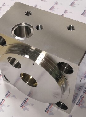 FLOW,60K水切割右油缸端盖007303-1水刀高压油缸端盖130007