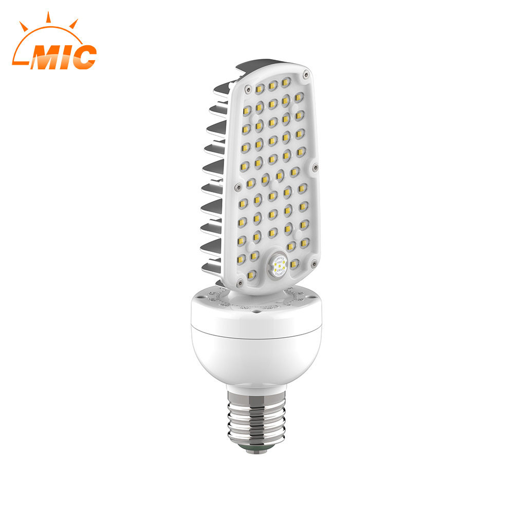 路灯灯泡LED横插灯30W40W50W防水灯泡替换钠灯金卤灯改造半面光源