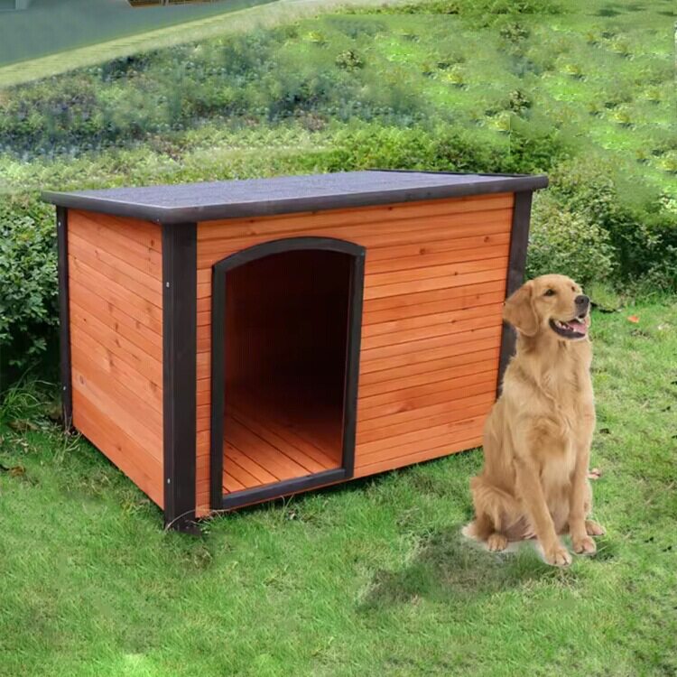 室外狗房子冬季保暖大型犬狗屋四季通用木制狗窝户外防雨宠物窝