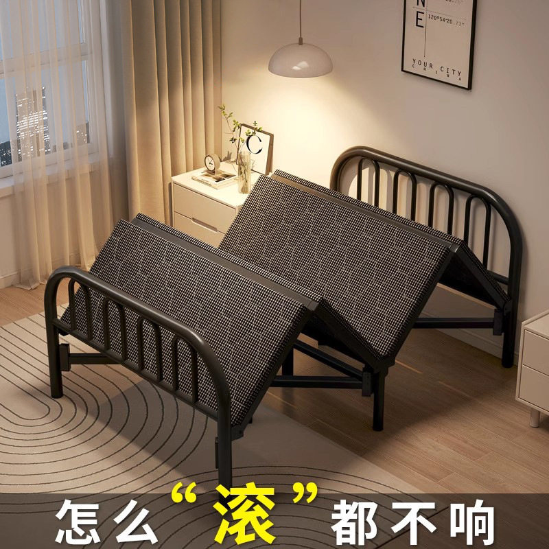 折叠硬板铁床宿舍午休