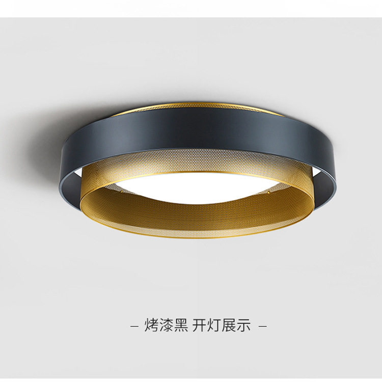 北欧轻奢设计师圆形吸顶灯