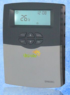SR609C-一体承压太阳能热水器控制器显示温度控制电加热1500W/3KW