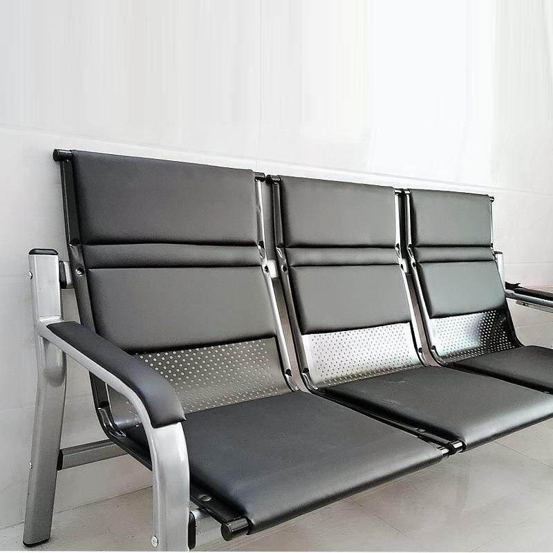 现代简约办公沙发茶几组合三人位皮艺沙发店铺宾馆会客接待室沙发